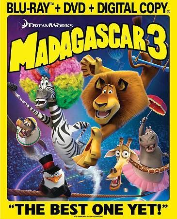 Madagascar 3 Europes Most Wanted Blu Ray DVD 2012 2 Disc Set For