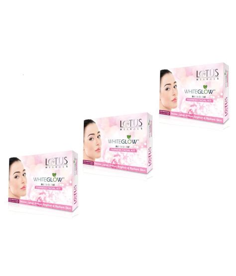 Lotus Herbals Whiteglow Insta Glow Fairness Facial Kit( Pack of 3): Buy Lotus Herbals Whiteglow ...