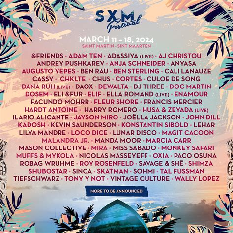 SXM Festival 2024 Lineup | Grooveist