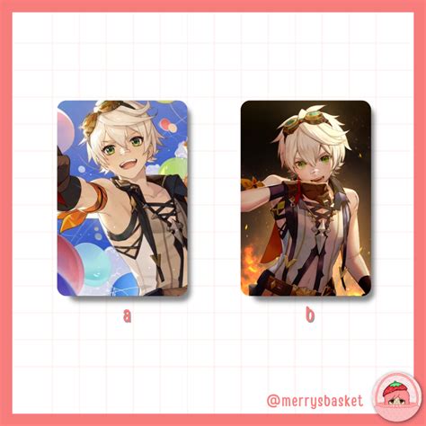 Genshin Impact Mondstadt Characters Anime Pc Photocards Unofficial