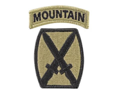 10th Mountain Division OCP Hook & Loop Patch