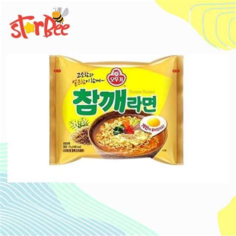 Jual Ottogi Sesame Flavor Ramen Contains Egg Block Shopee Indonesia