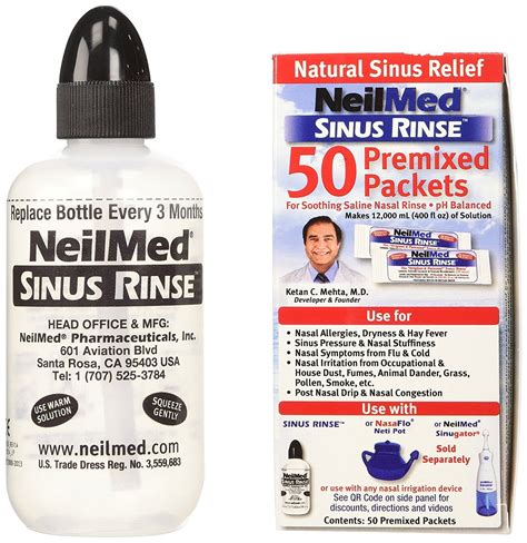 Neilmed Sinus Rinse Premixed Sachets Pack Of Walmart