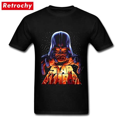 Distressed Print Darth Vader Tee Star Wars T Shirt For Men Vintage