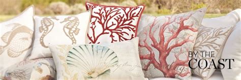 Pottery Barn: Nautical Pillows, Coral Pillows & Coastal Pillows | Pillows, Coral pillows ...