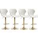 Amazon CIMOTA White Bar Stools Set Of 4 Adjustable Height Bar