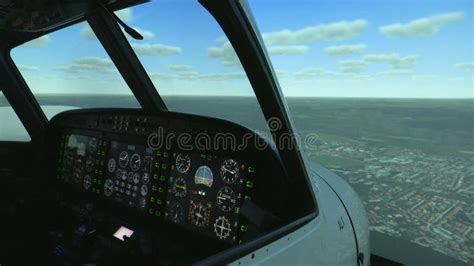 Simulator for Training Pilots of the Aircraft.Professional Flight ...