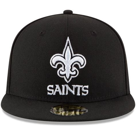 New Orleans Saints New Era B-Dub 59FIFTY Fitted Hat - Black - Fanatics.com