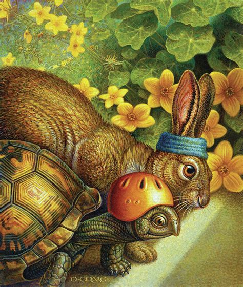 Tortoise And Hare Painting by Dan Craig | Pixels