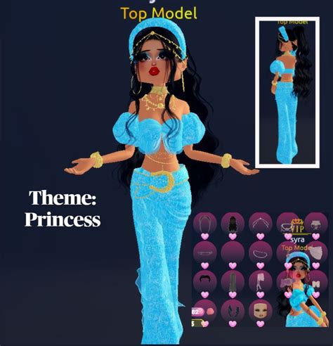 Dress To Impress Theme Disney Princess Jasmine 💙 In 2024 Dress To