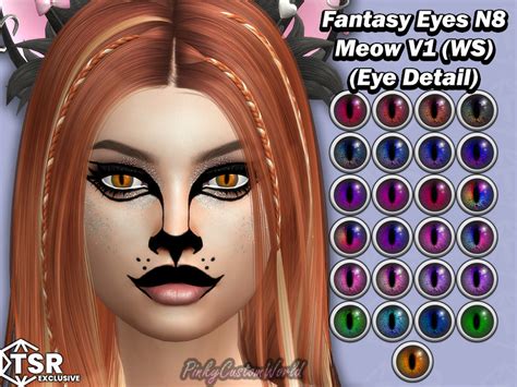 The Sims Resource Fantasy Eyes N8 Meow V1 White Sclera Eye Detail