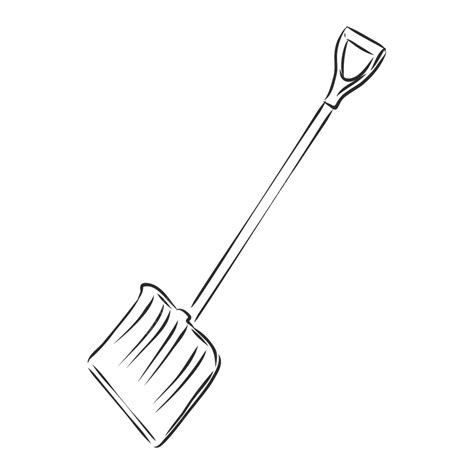 Shovel Sketch Vector PNG Vector PSD And Clipart With Transparent