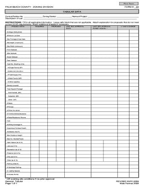 Fillable Online Palm Beach County Zoning Division Form Fax