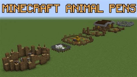 Minecraft Animal Pens How To Make A Barn And An Animal Pen On