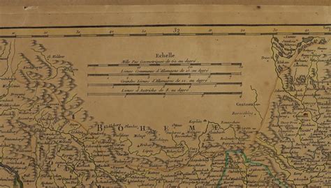 A 19th Century Continental Hand Coloured Map Partie Septentrionale Du