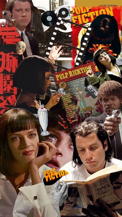 Pulp Fiction Movie Collage Art