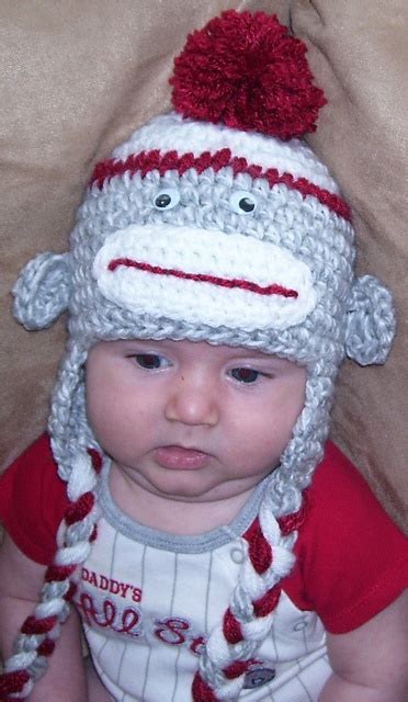 Sock Monkey Hat Pattern By Crochet Heaven Designs Crochet Hat Pattern