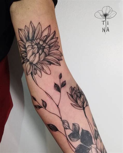 Simple Flower Sleeve Tattoo Outlet Dakora Co