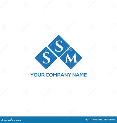 SSM Letter Logo Design on White Background. SSM Creative Initials ...