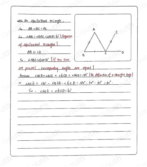 Solved A A In The Given Figure Delta Abc Is An Equilateral Triangle