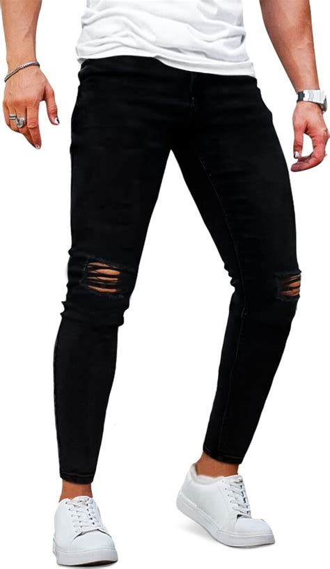 GINGTTO Jeans For Mens Skinny Jeans Men S Slim Fit Jeans Ripped Stretch