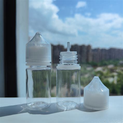 V3 30ml 60ml Clear Pet Bottle With Tamper Proof Lids China Essential