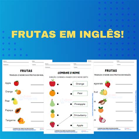 Frutas em inglês Simulados e Questões