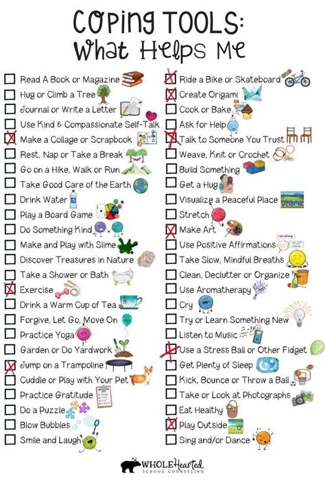 Printable Coping Skills Cards Pdf Printable Word Searches