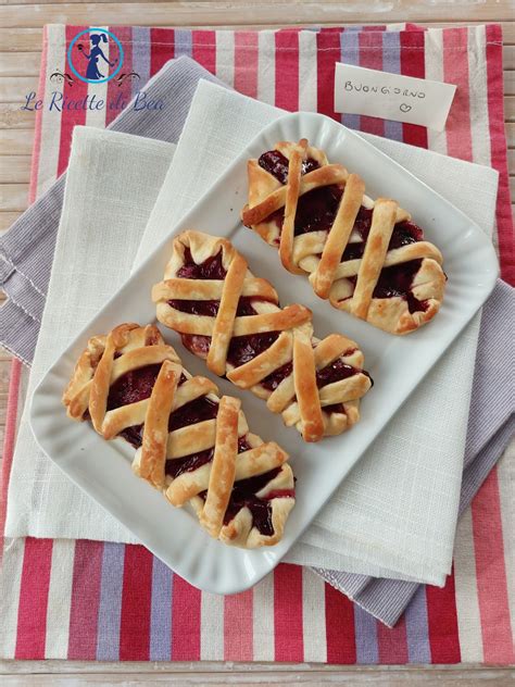 Trecce Di Pasta Sfoglia Con Marmellata Ricetta Le Ricette Di Bea