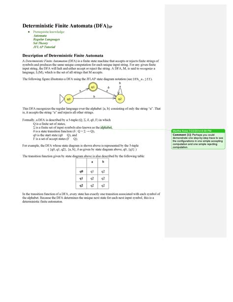 Deterministic Finite Automata Module Deterministic Finite Automata