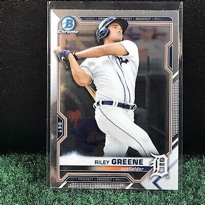 Riley Greene 2021 Bowman Chrome Prospects BCP 4 Detroit Tigers Rookie