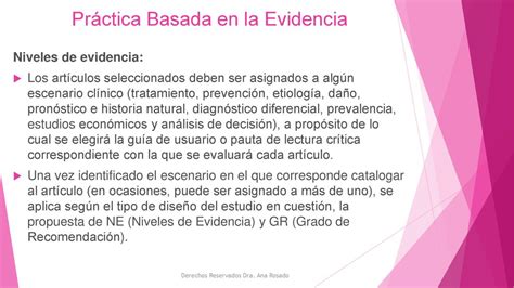 Práctica Basada En La Evidencia Ppt Descargar