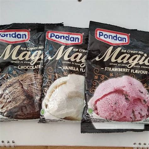 Jual Pondan Ice Cream Mix Magic Strawberry Sachet Shopee Indonesia