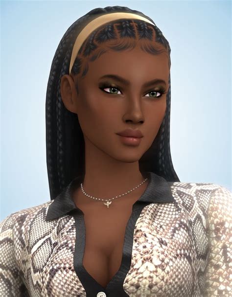 Mona Hair Aladdin The Simmer Sims 4 Afro Hair Sims Hair Afro Hair