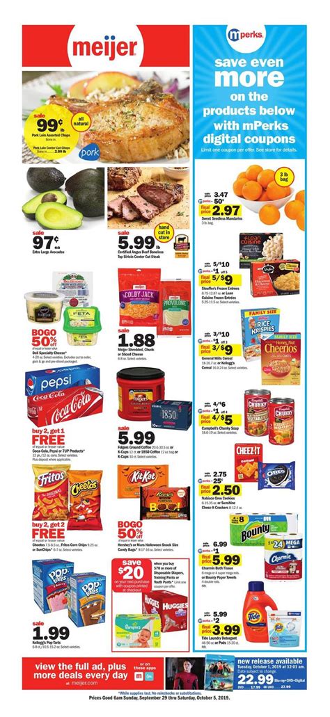 Meijer Weekly Ad Sep 29 - Oct 5, 2019 - WeeklyAds2