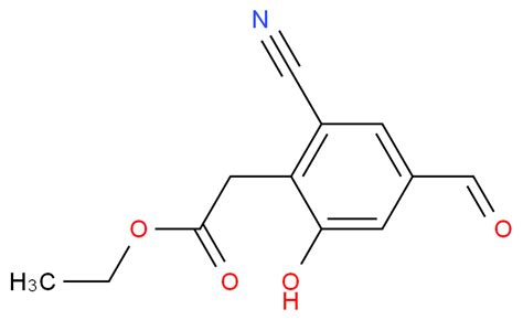 2 2 Cyano 4 Formyl 6 Hydroxyphenyl Acetic Acid Ethyl Ester 1807246 33