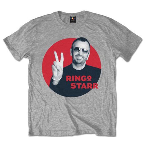 Ringo Starr Peace Red Circle T Shirt 435611 Rockabilia Merch Store