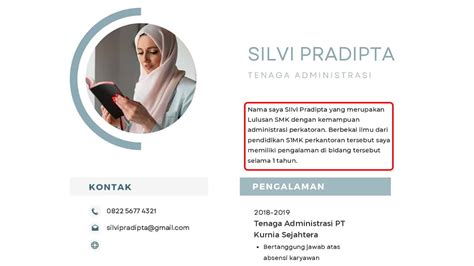 21 Contoh Deskripsi Diri Dalam Cv Efektif Menarik Perhatian Hrd