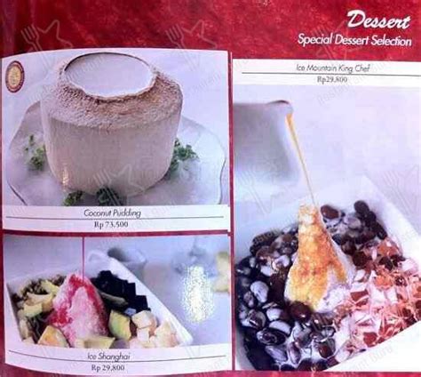 menu  king chef restaurant jakarta mangga dua square