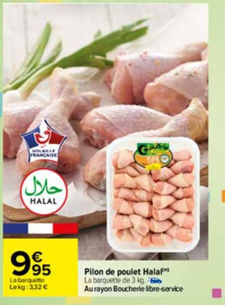 Promo Pilon De Poulet Halal Chez Carrefour Icatalogue Fr