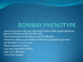 Bombay blood group | PPT