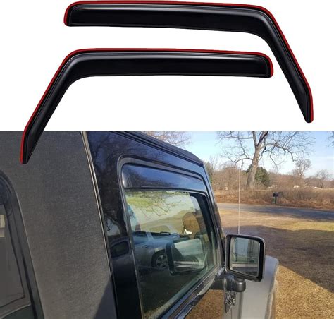 Amazon Deebior 192328 Side Window Wind Deflector 2pcs In Channel