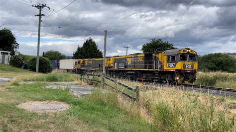 Tasrail Tr Tr Train Crossing Station Road Youtube