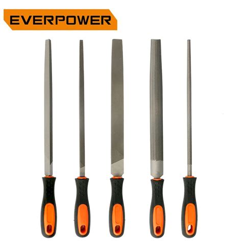 EVERPOWER Rasp 5pcs Metal File Sets Needle Files Set Steel Tools Wood ...