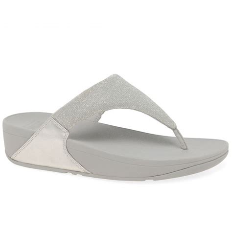 Fitflop Lulu Shimmerlux Women S Toe Post Sandals Charles Clinkard