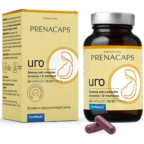 PRENACAPS URO ForMeds Żurawina Układ MOCZOWY CIĄŻA 12605694062 Allegro pl