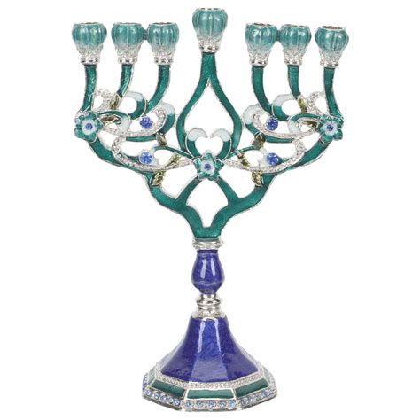 Home Candle Holder Vintage Hanukkah Stand Religious Candlestick