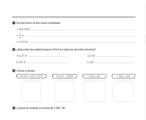 Matematicas Primaria Santillana Control Y Evaluacion A B