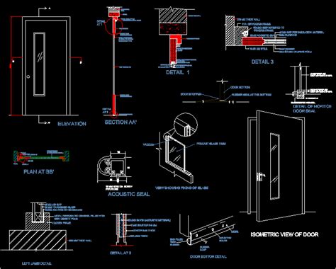 Tempered Glass Door Details Dwg - Glass Door Ideas