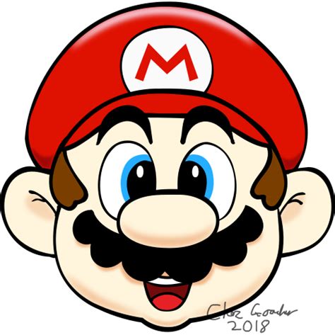 Classic Mario face by FieryBirdyThing on DeviantArt